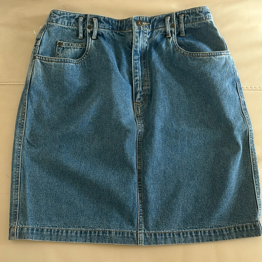 Blue Jean Denim Skirt
